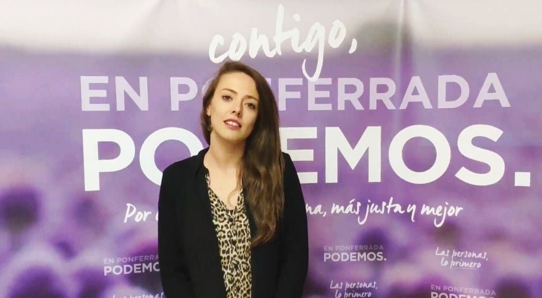 María Páramo, responsable de Feminismo en Podemos Ponferrada y hasta ahora asesora de confianza en el ayuntamiento de Ponferrada