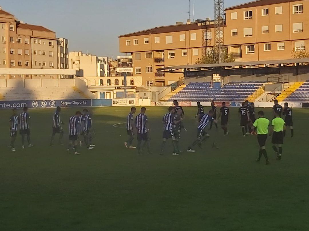 Minutos antes del encuentro