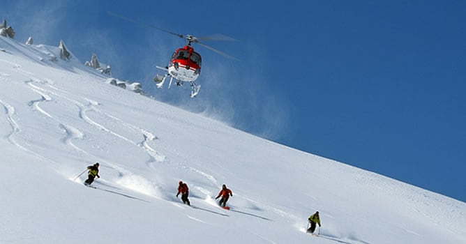 Heli-Ski, una exclusiva modalidad de esquí fuera de pista