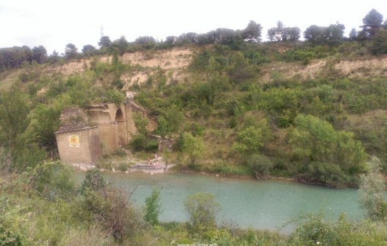 Río Gállego a su paso por la comarca de la Hoya de Huesca 