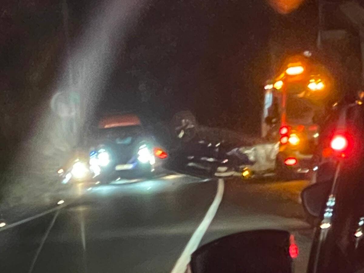 Dos heridos, uno de ellos de gravedad, en un accidente de tráfico en la carretera de Santa Eulària