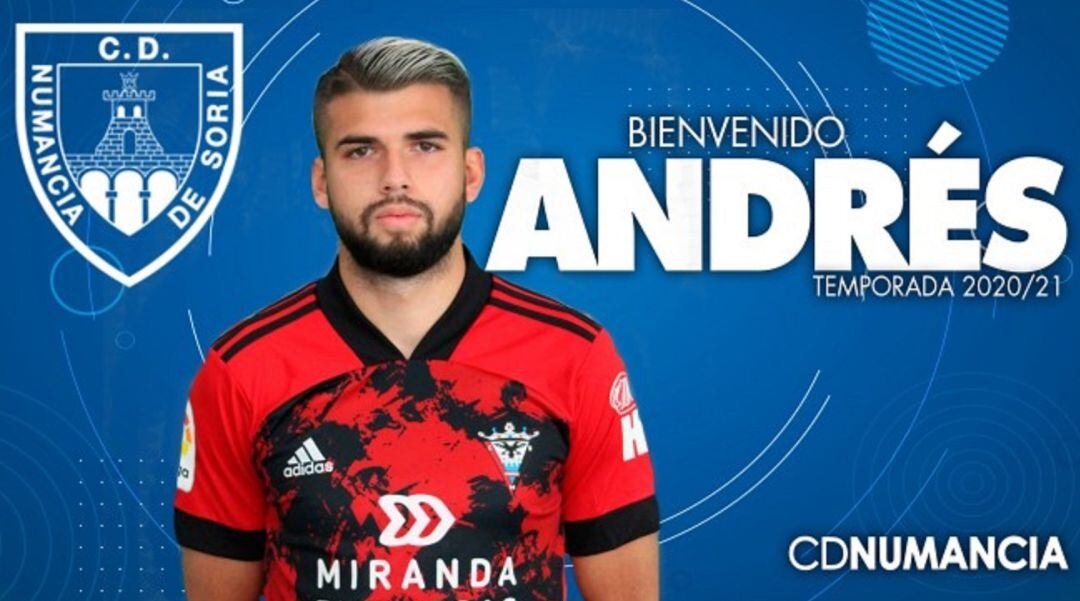 Andrés García, primer fichaje numantino del mercado invernal.