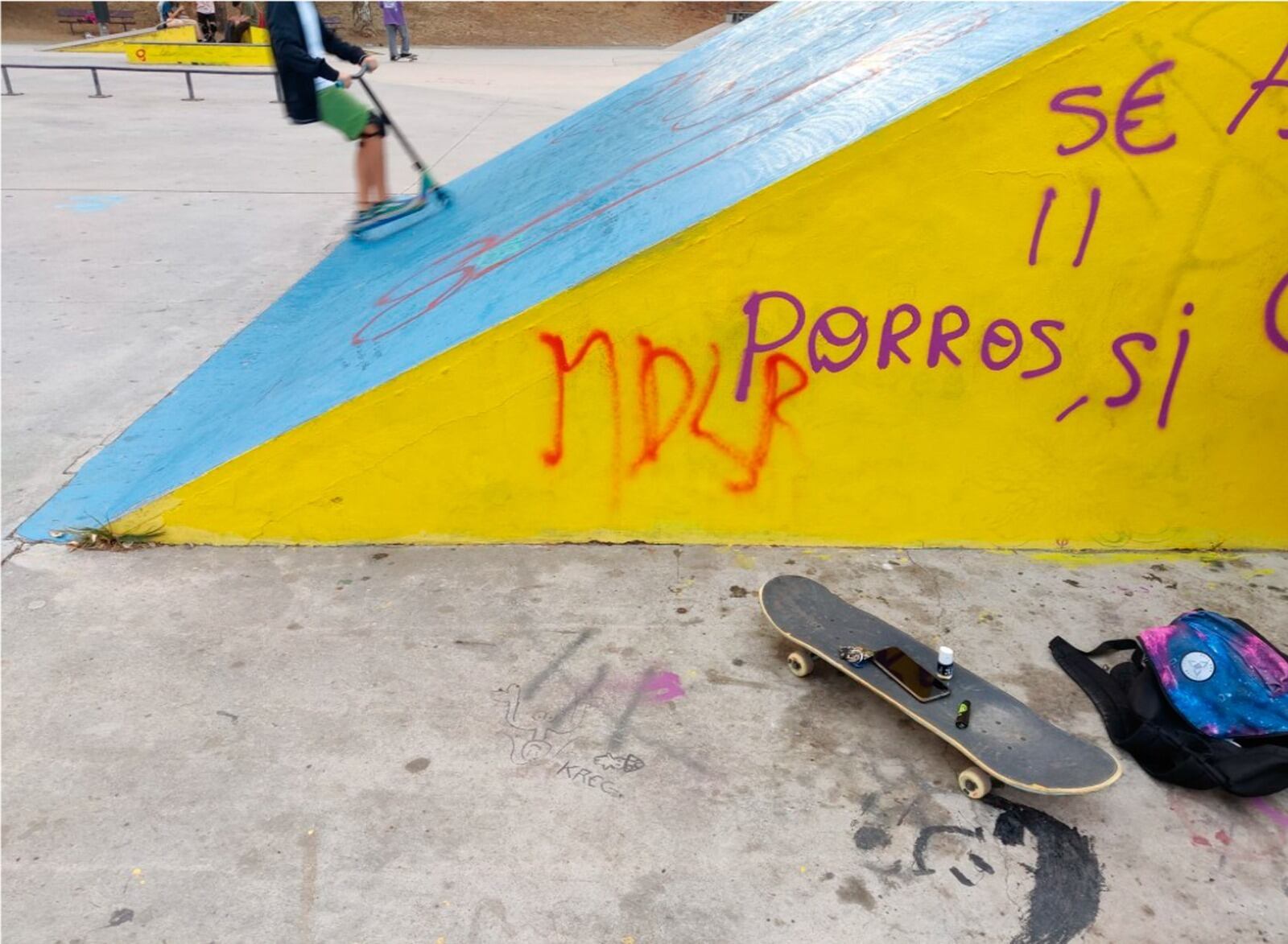 Actos vandálicos pistas de skate.