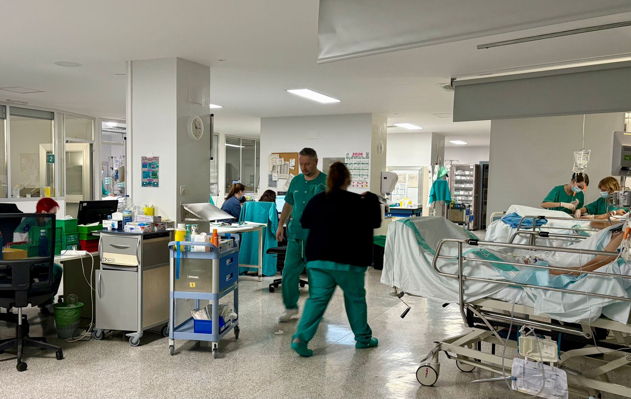Unidad de Reanimación,(REA) del Hospital Miguel Servet
