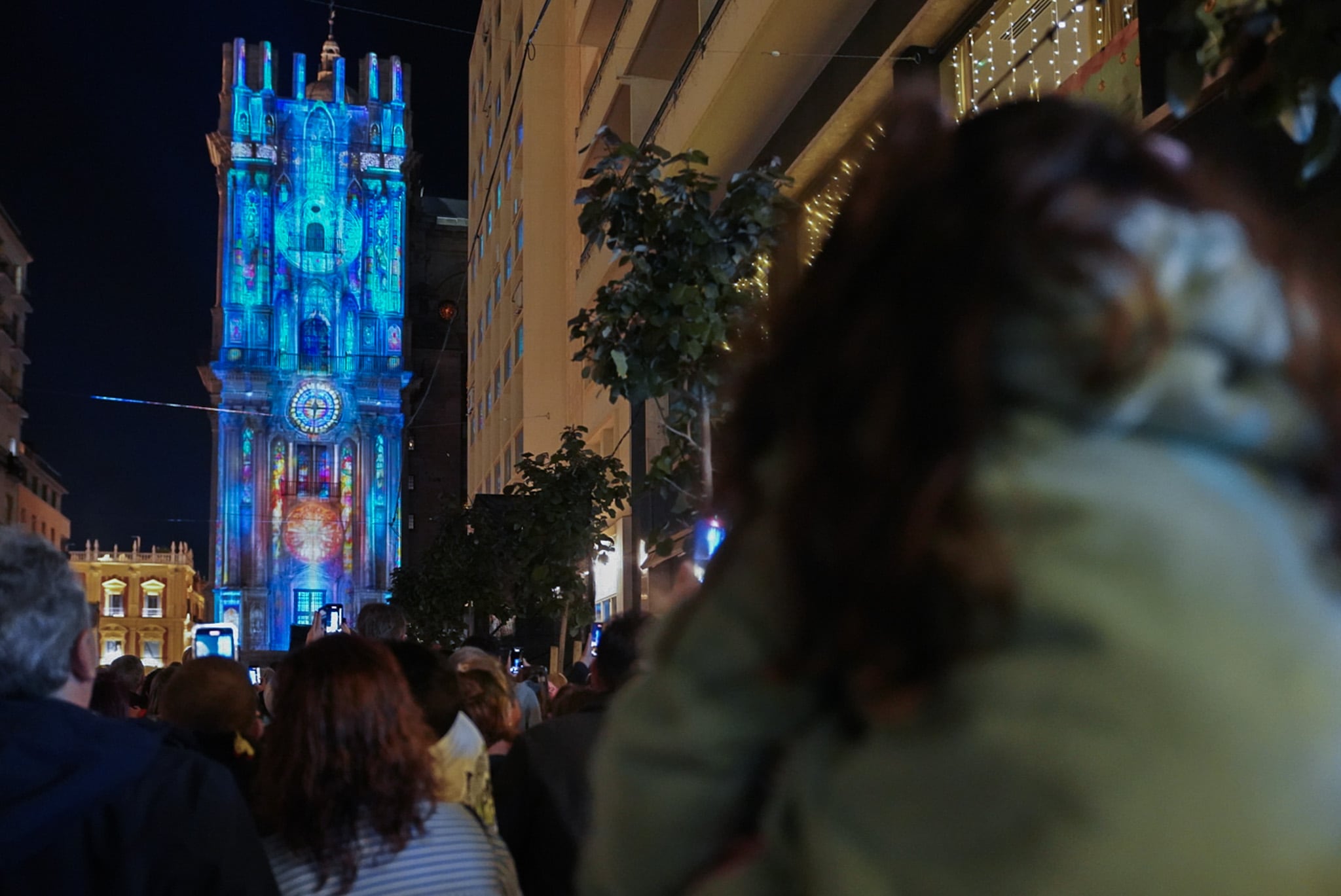 Video mapping sobre la catedral