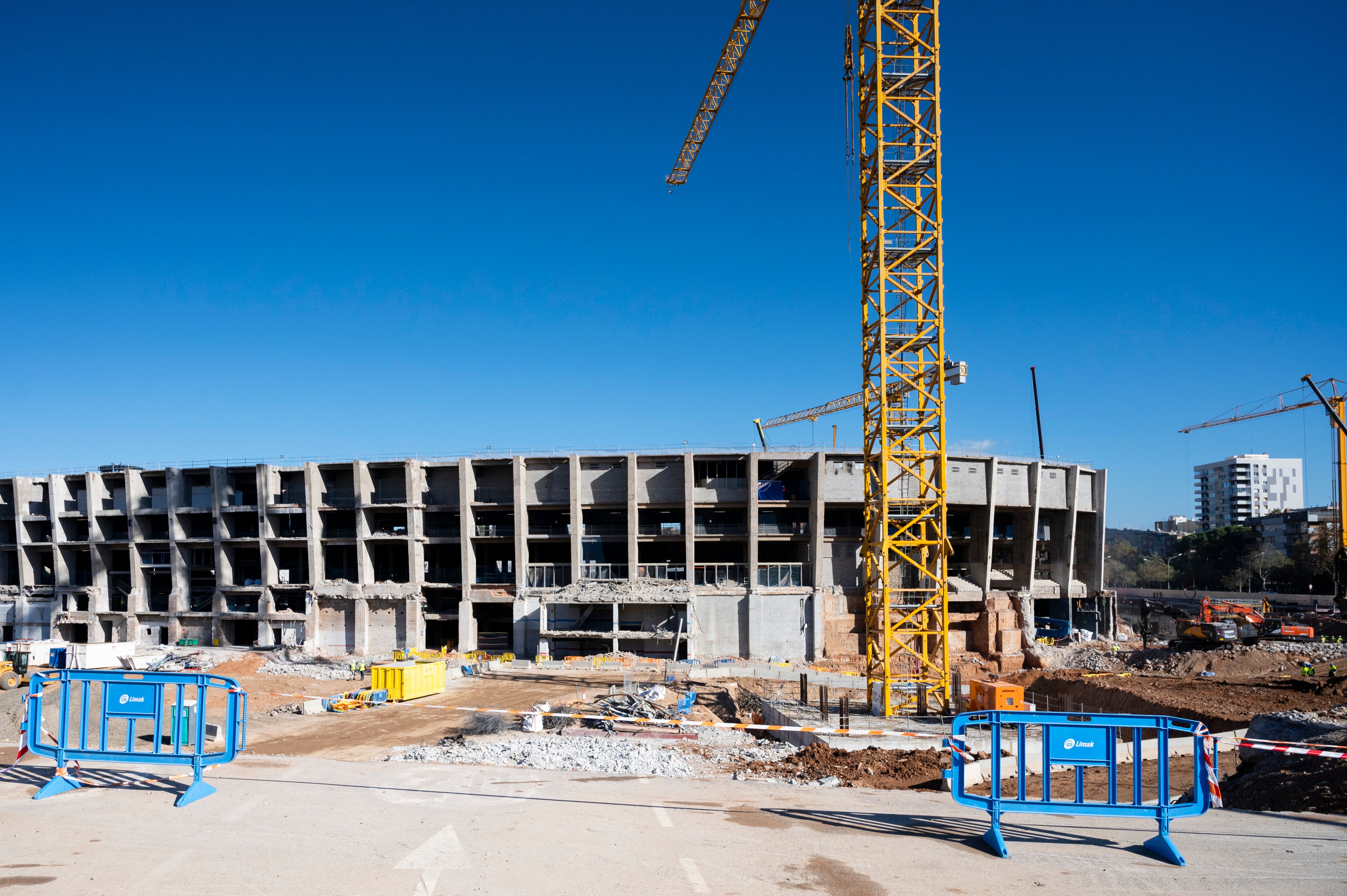 Imagen de las obras del Spotify Camp Nou