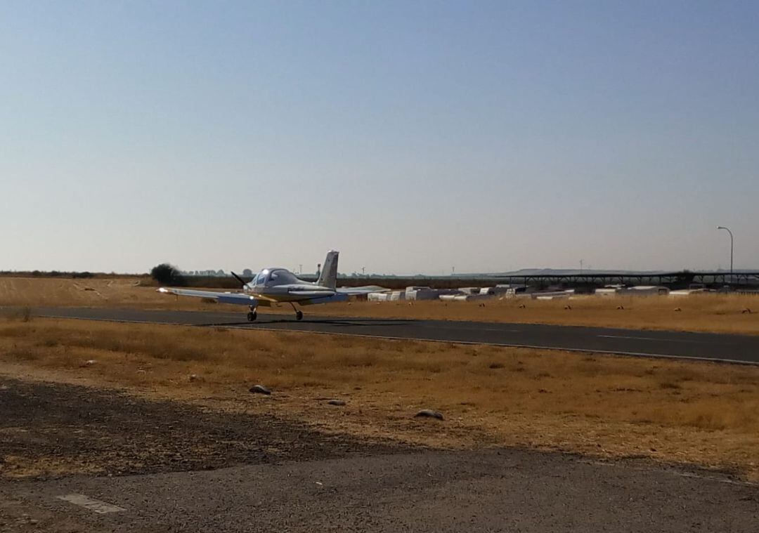 Avioneta con la que se está midiendo el ozono troposférico. 