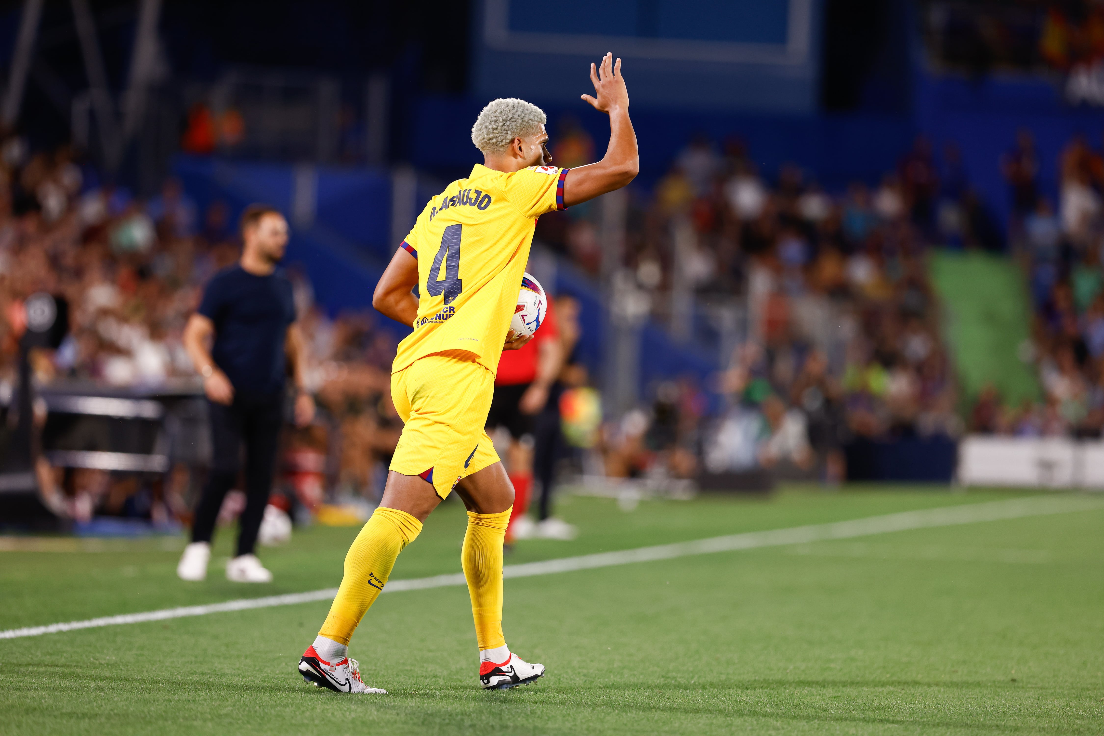 Araújo, durante el partido ante el Getafe.