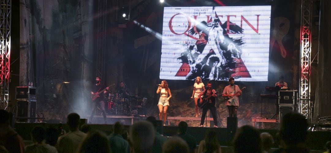 Actuación de la orquesta Twister en las últimas fiestas de Leganés