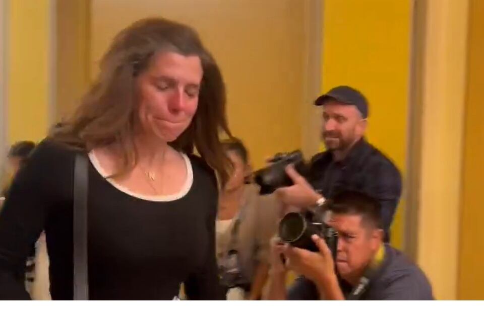 La representante republicana por Carolina del Sur, Nancy Mace, a su salida de su reunión con víctimas de Epstein