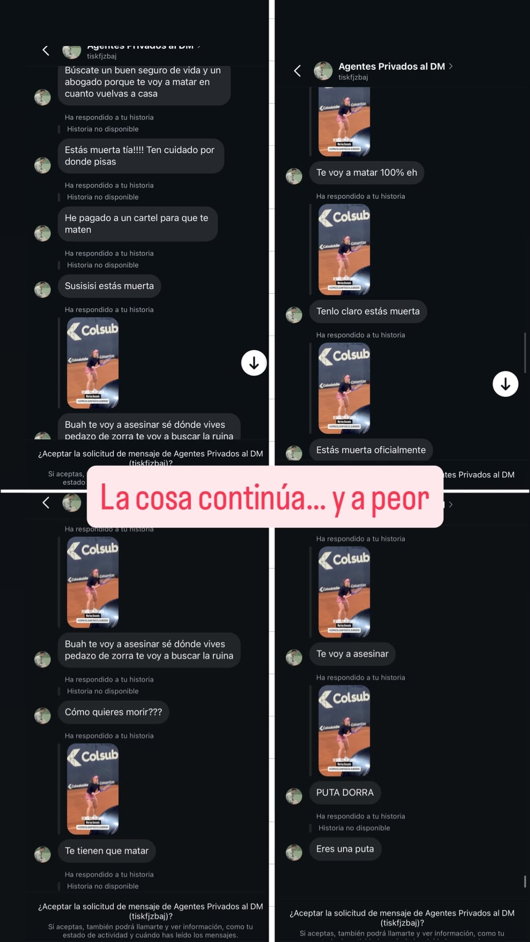 Las amenazas de muerte a Marina Bassols