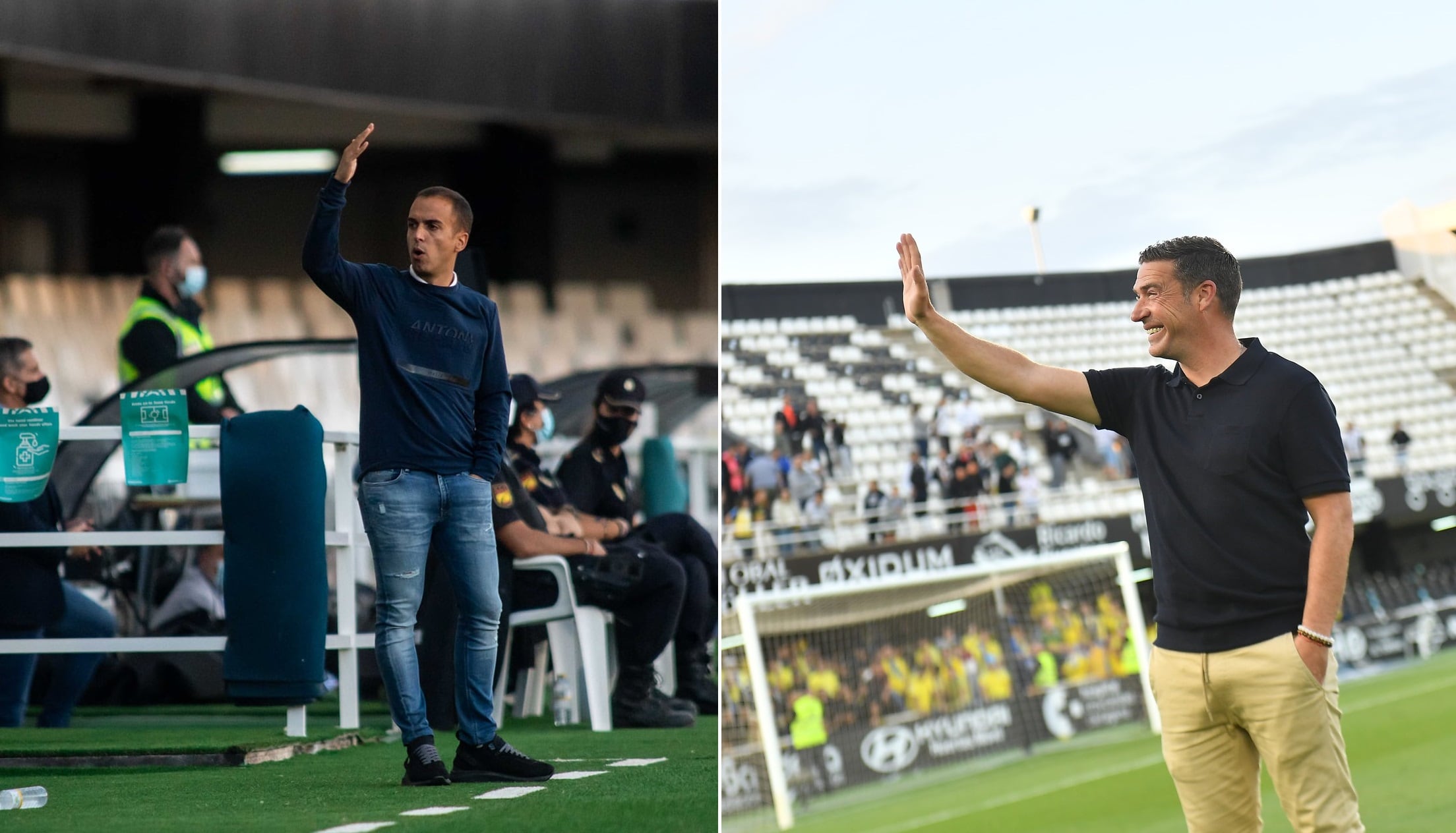 Borja Jiménez y Luis Carrión durante sus periplos por el Cartagonova