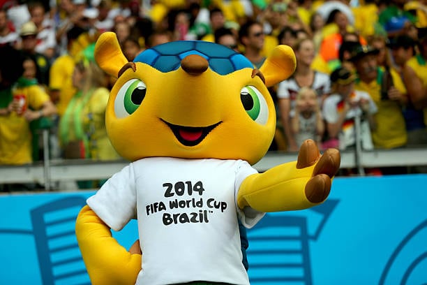 Fuleco fue la mascota oficial del Mundial de Brasil 2014. (Photo by AMA/Corbis via Getty Images)