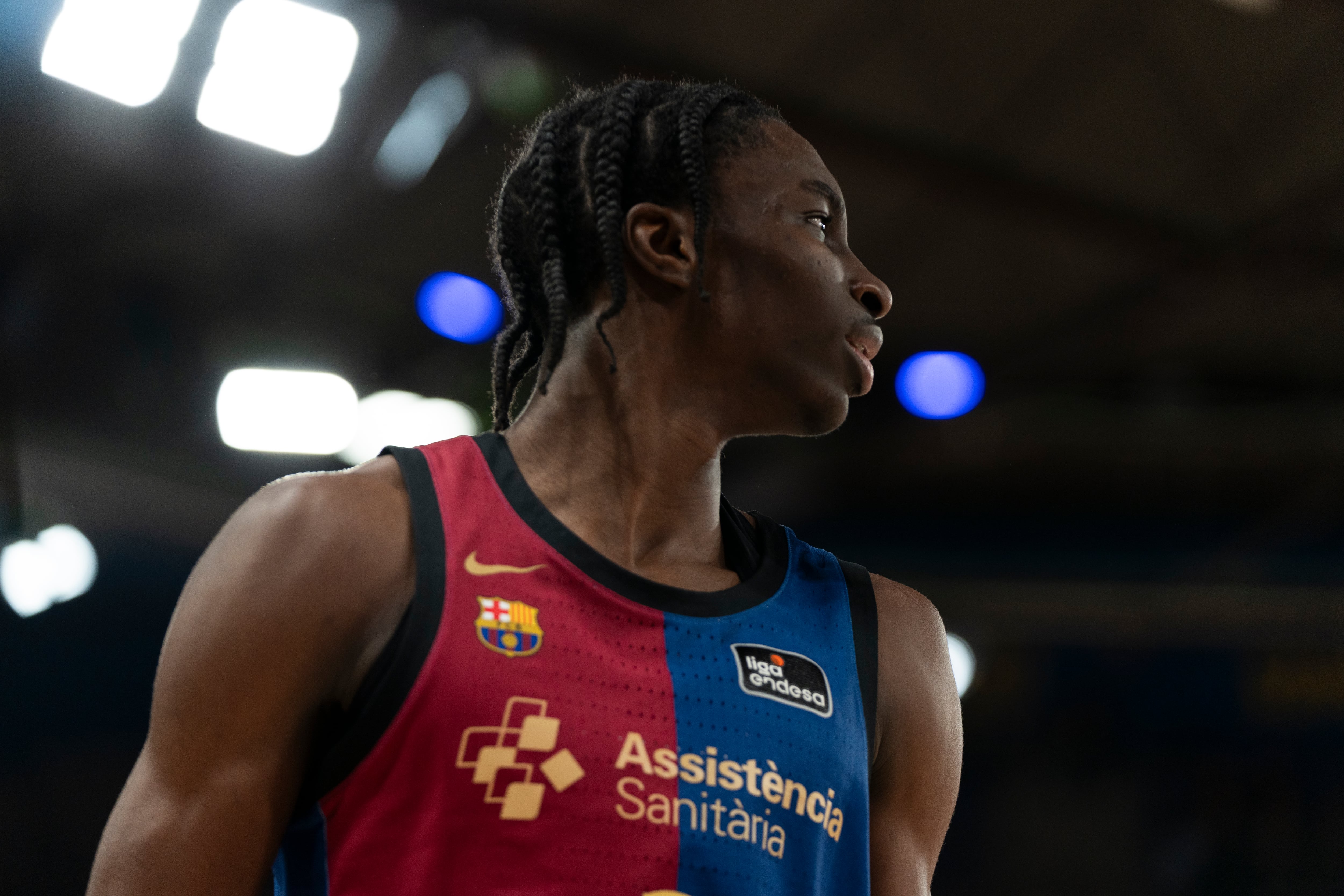 Dame Sarr, jugador del Barça Basket