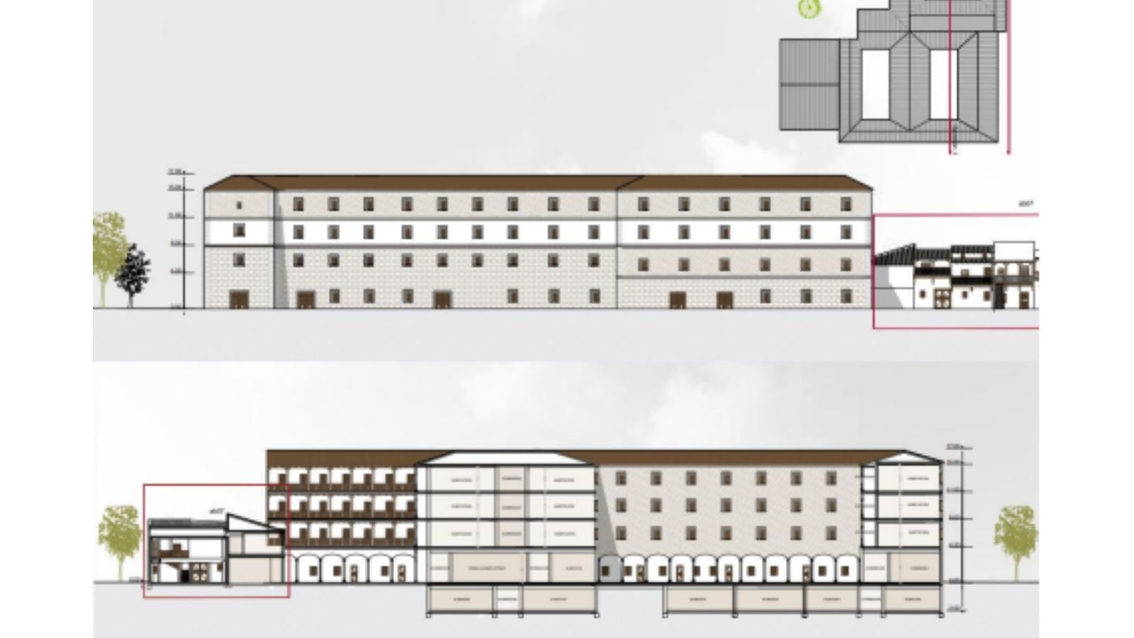 Imagen de cómo será el hotel que se levantará entre los años 2026 y 2027