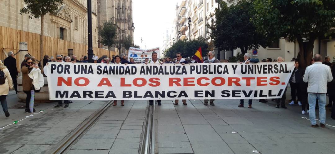 Sevilla ha salido hoy a la calle en defensa de la sanidad pública 