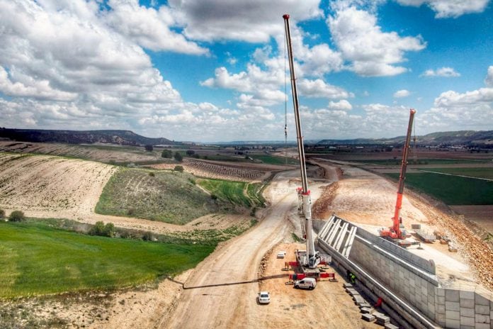 Obras de la Autovía A-11 en la provincia de Valladolid