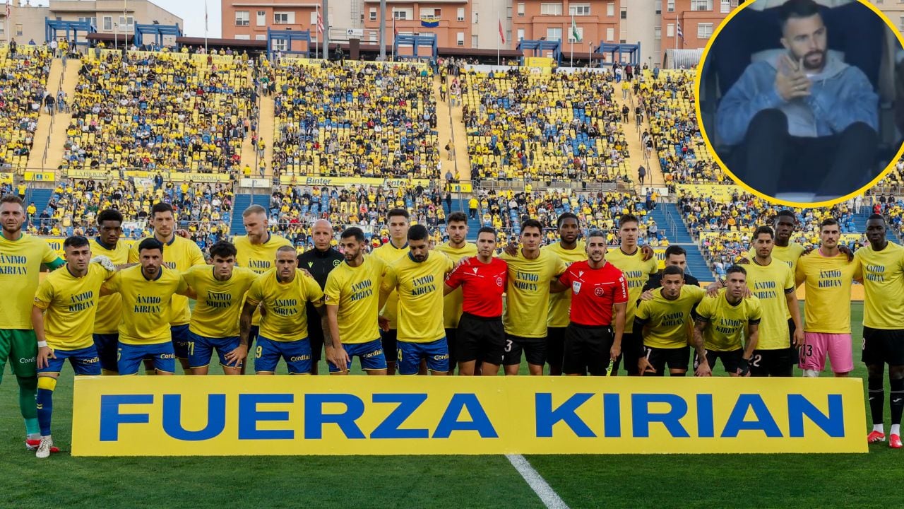 Kirian Rodríguez, homenajeado durante el UD Las Palmas-Villarreal CF