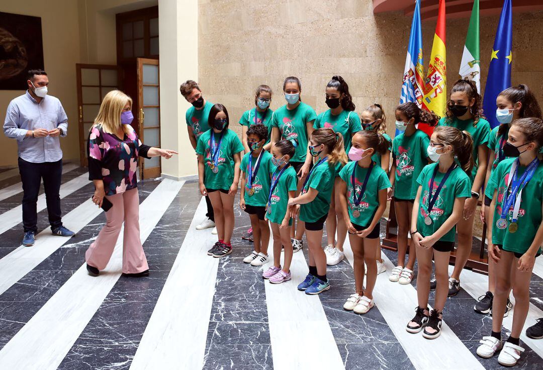 Recepeción en el Ayuntamiento del Club de Gimnasia
