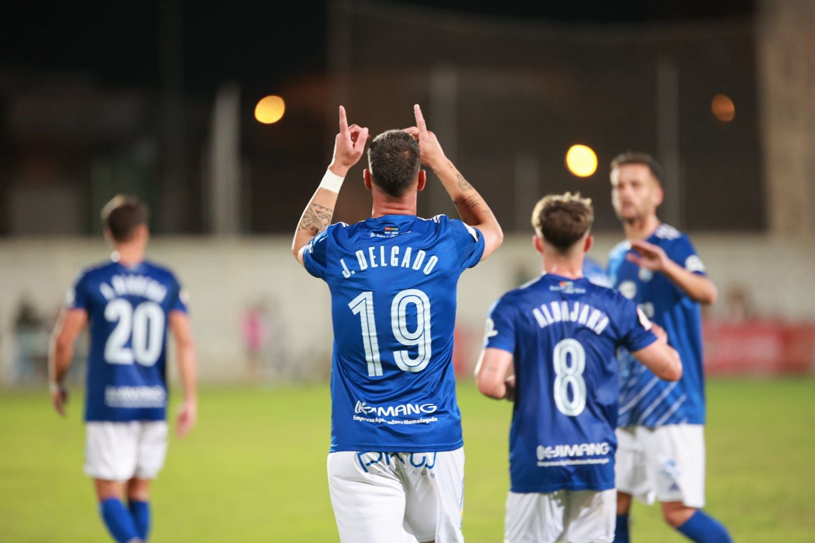 Juan Delgado fue el autor del cuarto gol ante el Puente Genil