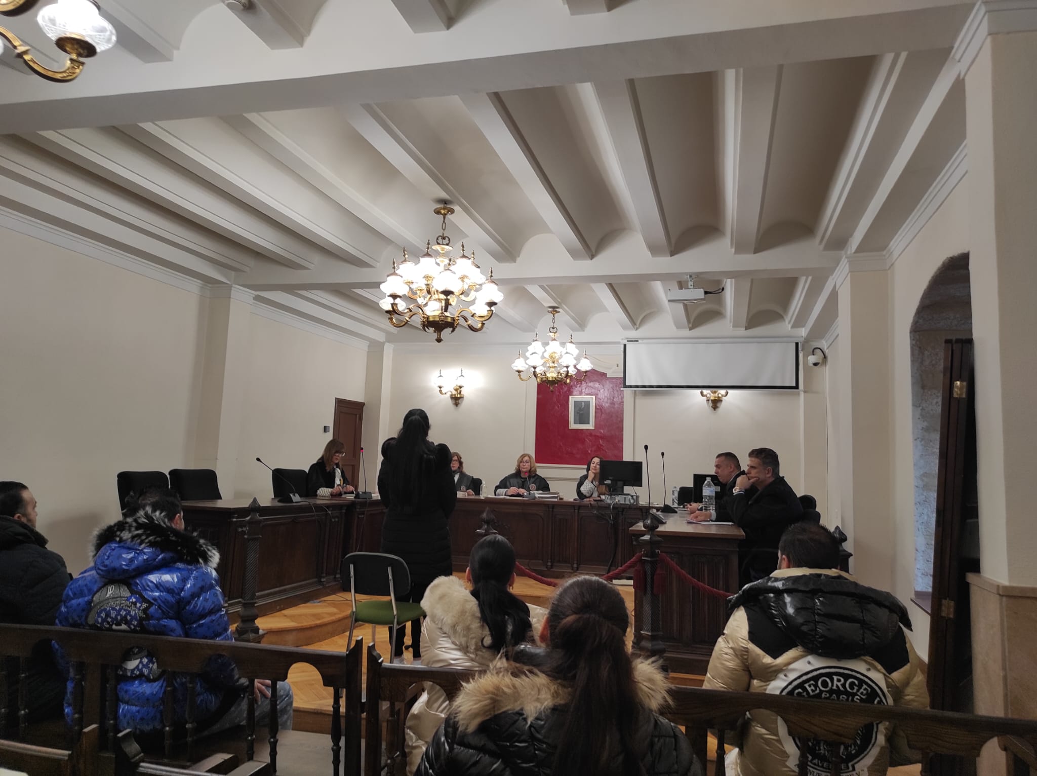 Momento del juicio por tráfico de drogas en la Audiencia Provincial