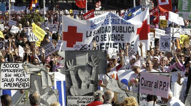 Manifestación de Sanidad 