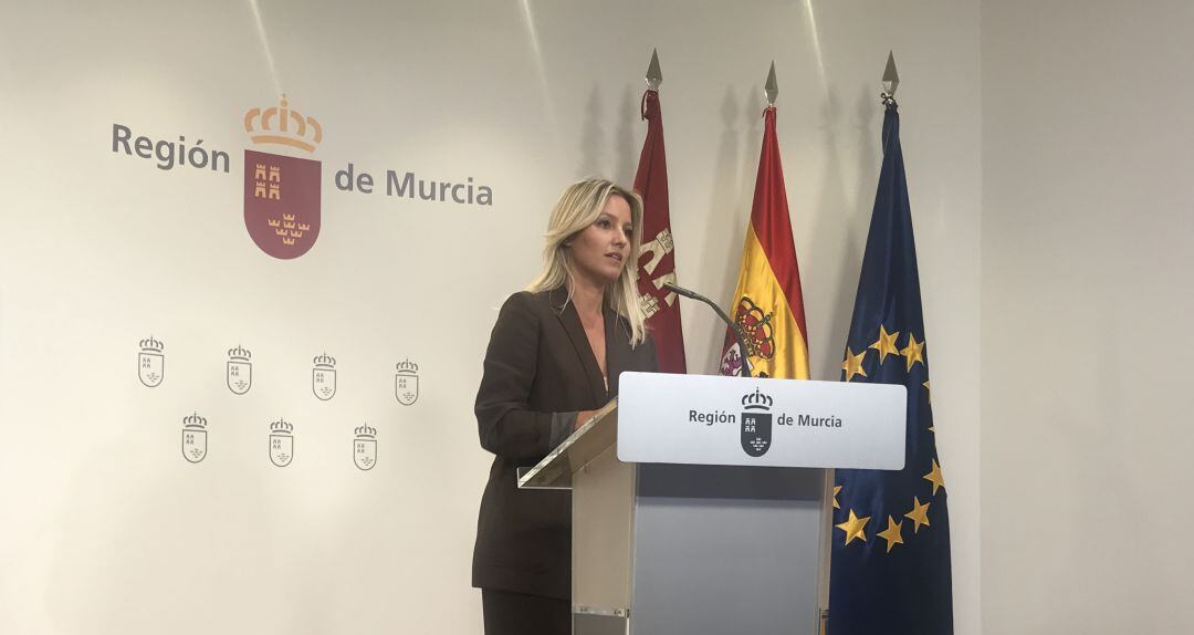 Ana Martínez Vidal en la rueda de prensa posterior al Consejo de Gobierno