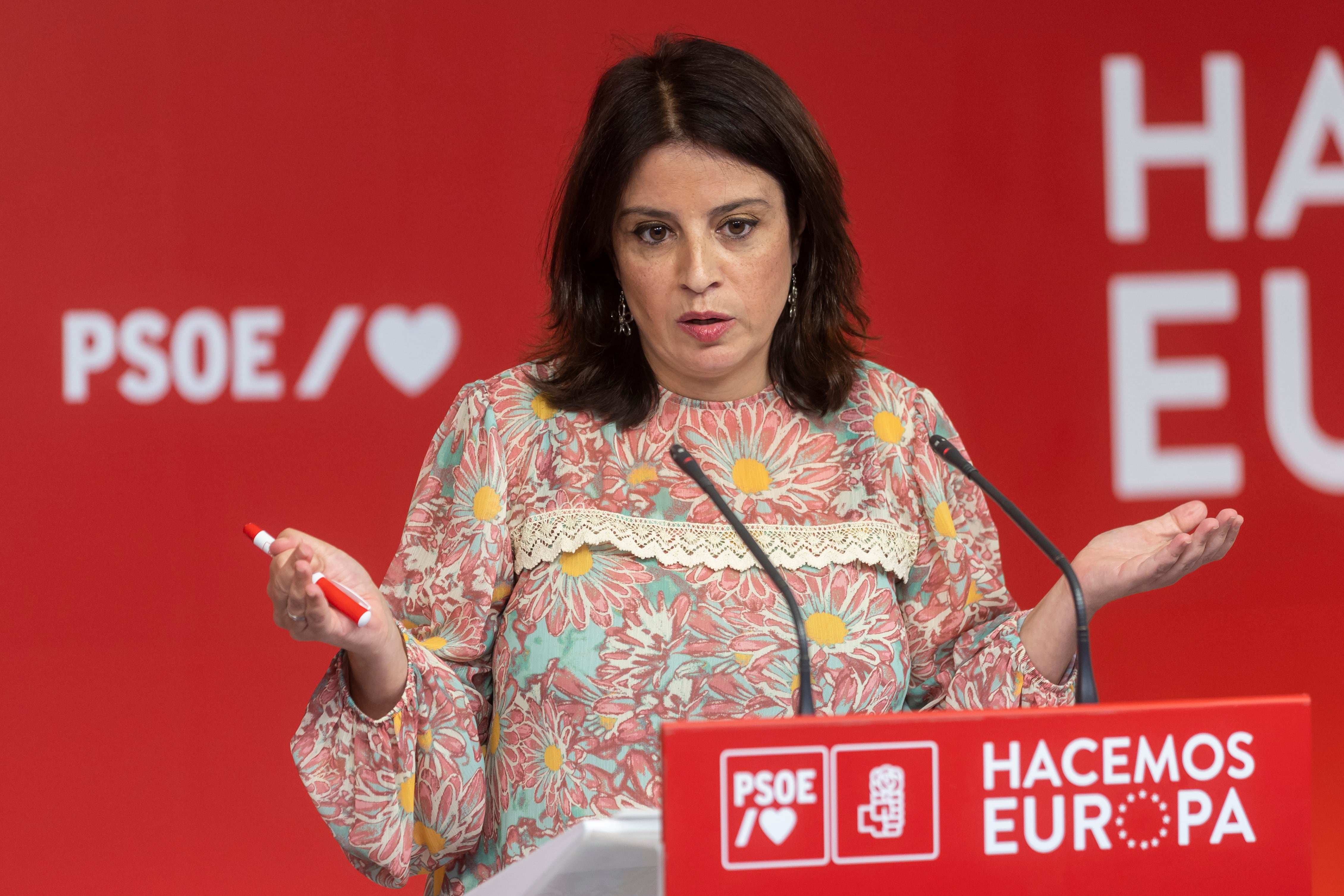 La vicesecretaria general del PSOE, Adriana Lastra.