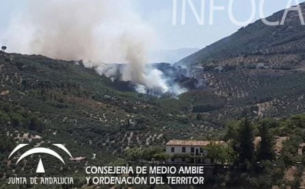 El fuego provocó una enorme cicatriz en esta bella zona natural