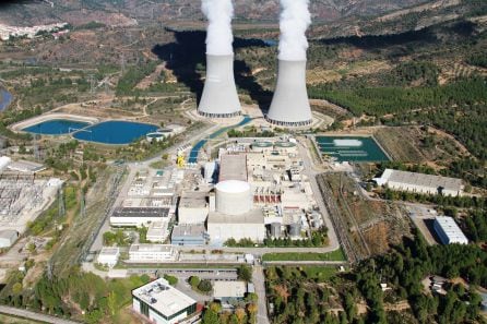 Vista aérea de la central nuclear de Cofrentes