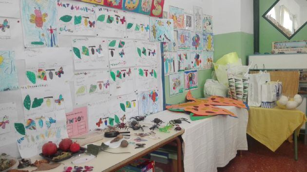 Espacios de trabajo en la clase de 'Cruz de Juárez'.