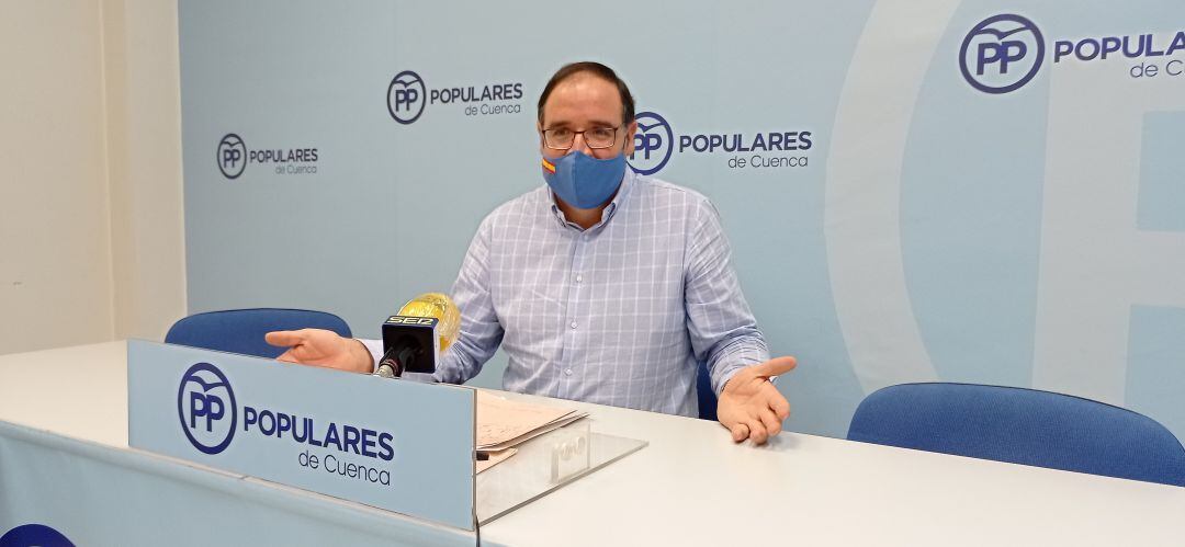 Prieto, en la rueda de prensa