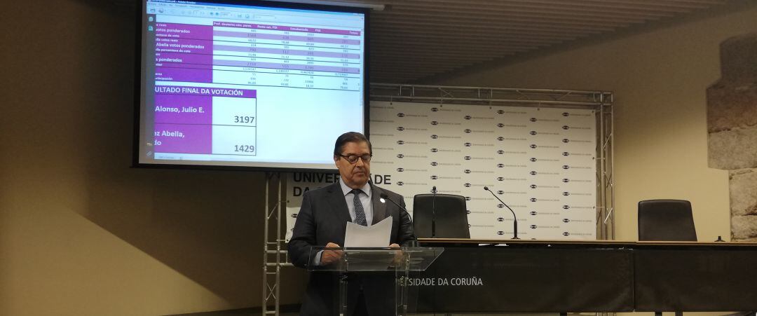 Juio Abalde, elegido de nuevo  rector de la UDC