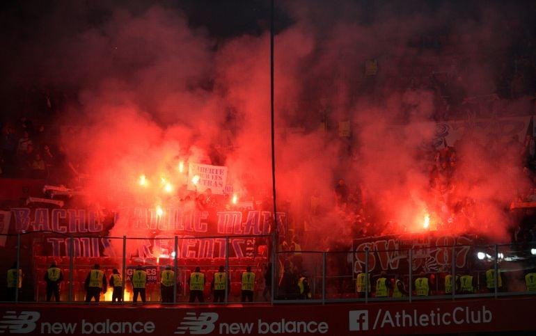 Los ultras del Olympique de Lyon