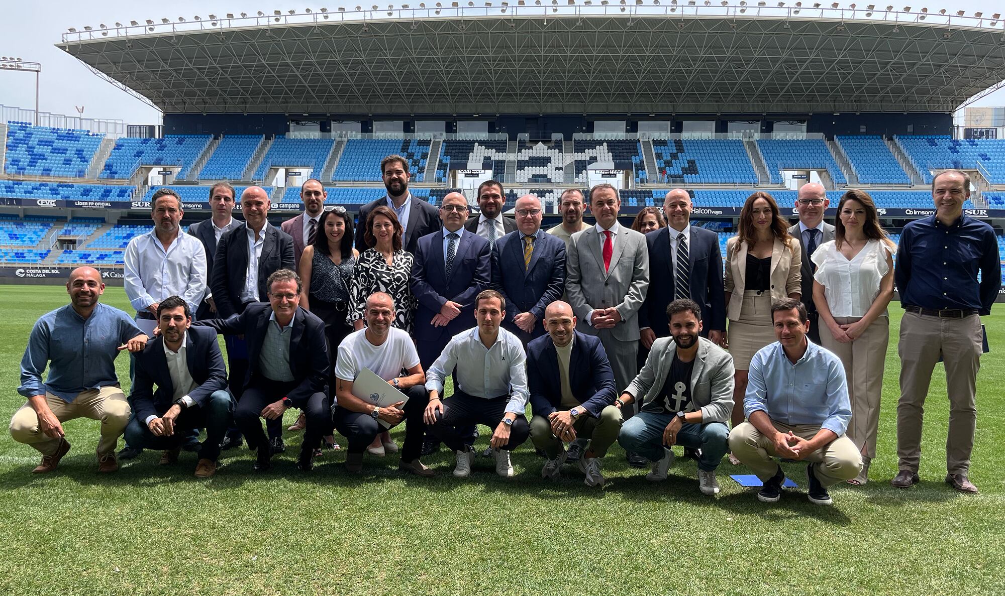 Presentado el Master de Gestión Deportiva que organiza el Málaga y la UMA en el estadio de La Rosaleda