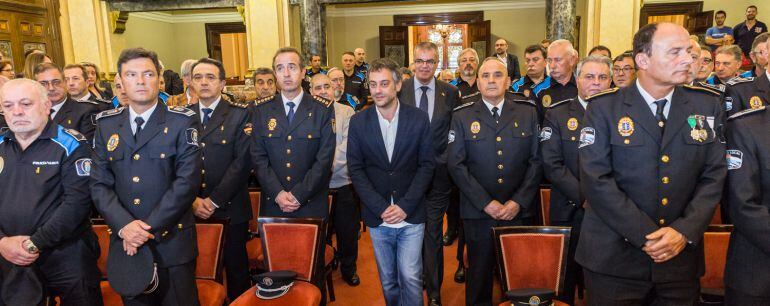 Xulio Ferreiro, en un acto de la policía local