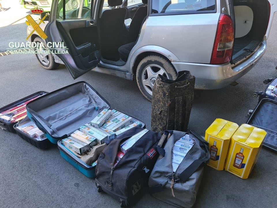 El material de contraban incautat tenia un valor de 14.000 euros