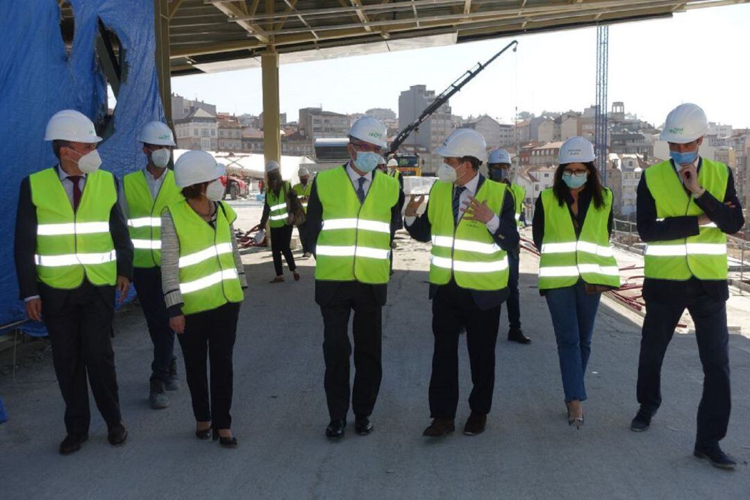 Foto de archivo de la visita del alcalde y presidente de Renfe a la nueva estación de Vialia