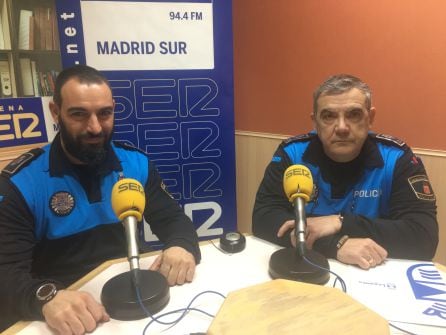 Luis Miguel Bris (sargento) y Enrique Rey (agente) de la Policía Local de Leganés