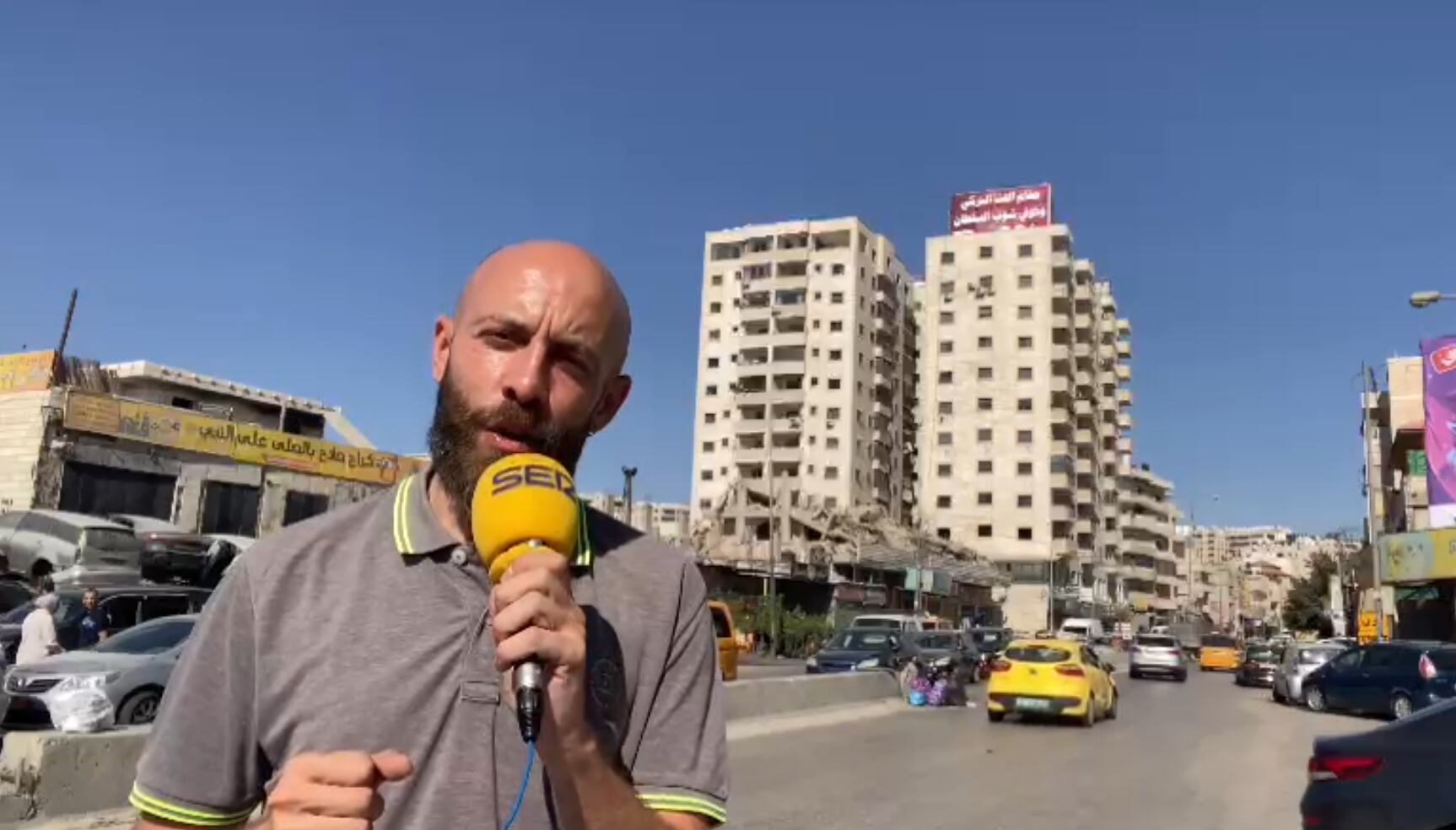 Pablo Morán, enviado especial de la SER a Ramala.