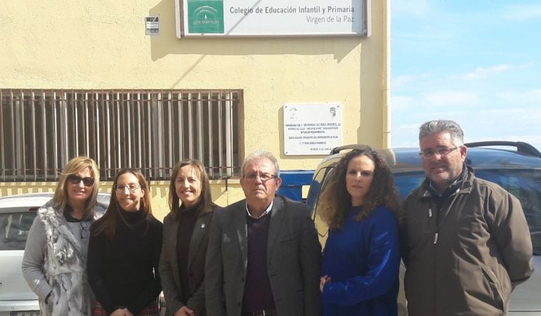 Visita de la delegada al colegio vicario.