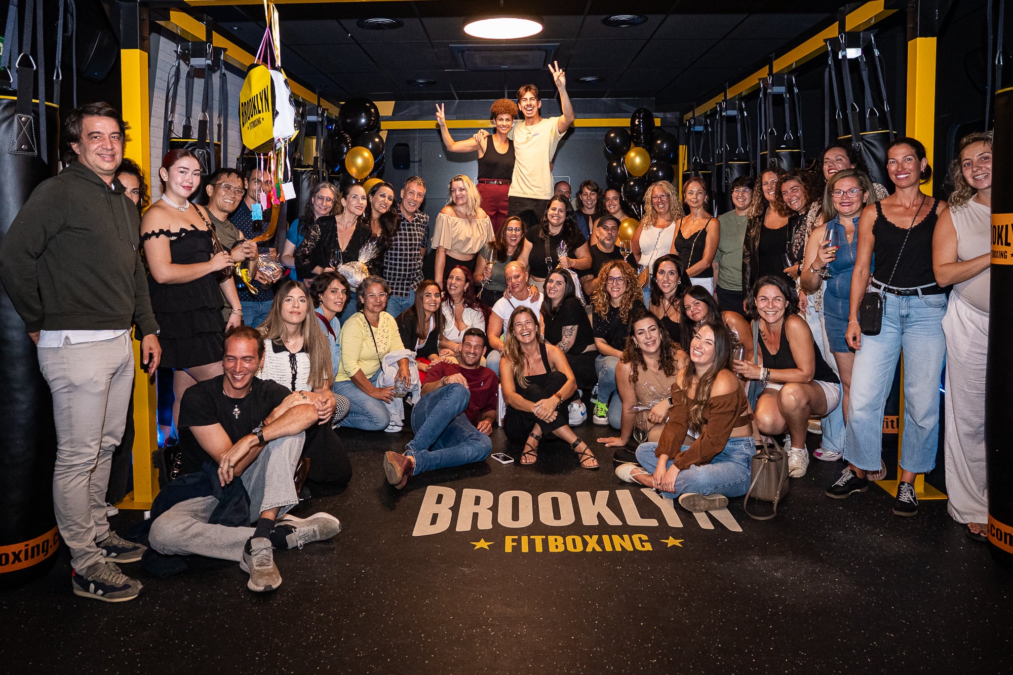 Brooklyn Fitboxing Lanzarote celebrando su primer aniversario en la isla.