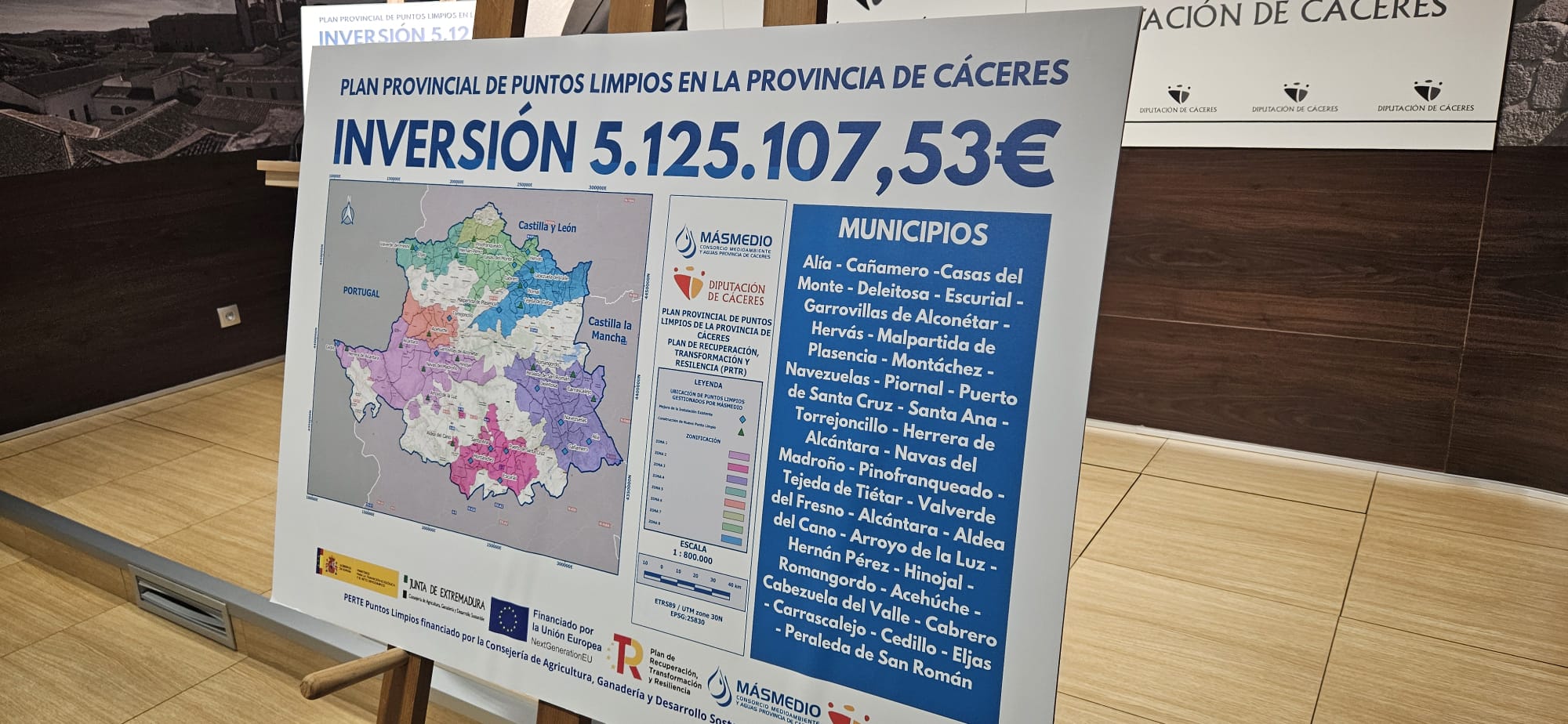 Detalles del Plan Provincial de Puntos Limpios de Cáceres