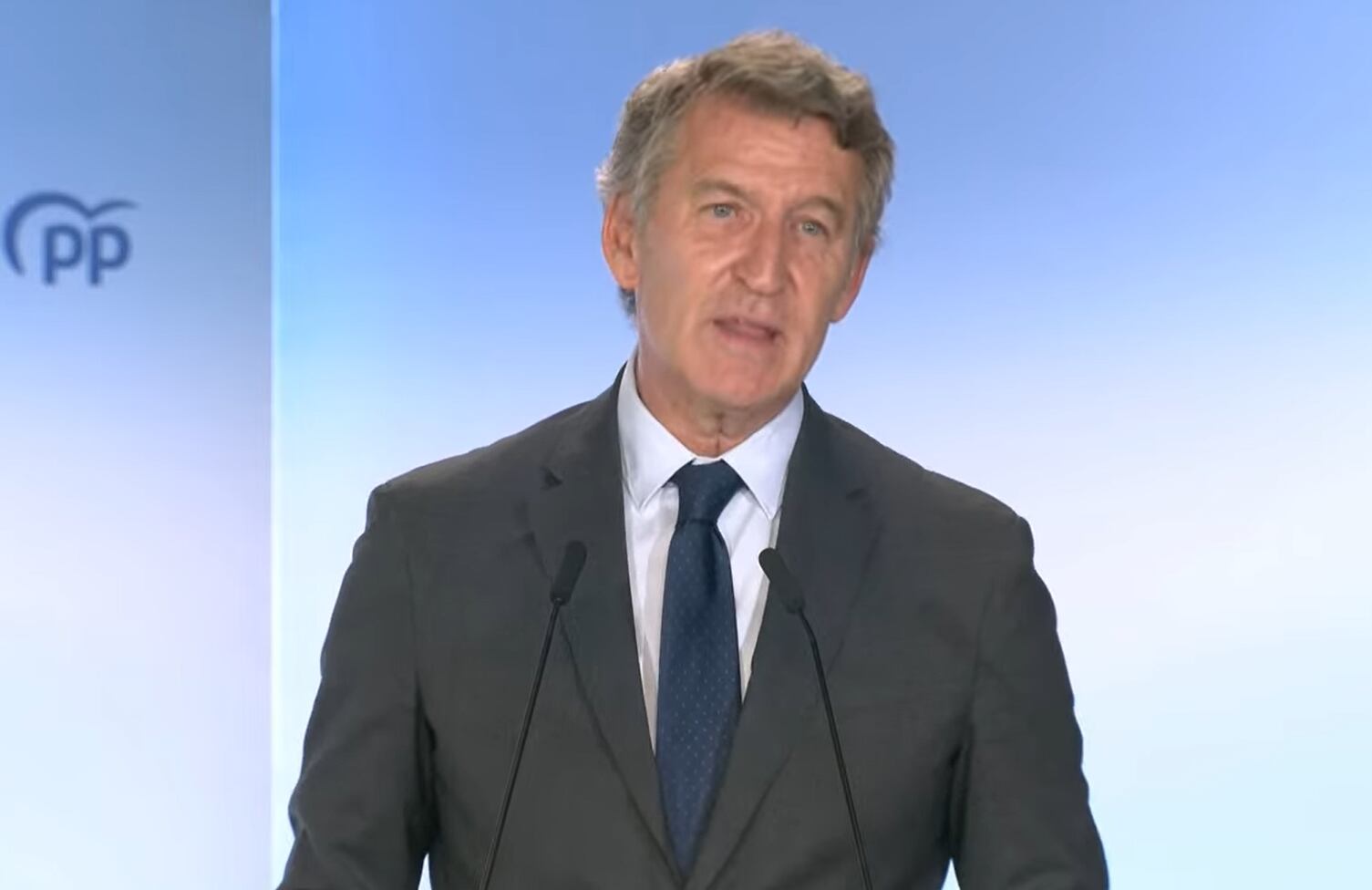 El presidente del PP, Alberto Núñez Feijóo, ha presidido este lunes la reunión de la junta directiva nacional de su partido.