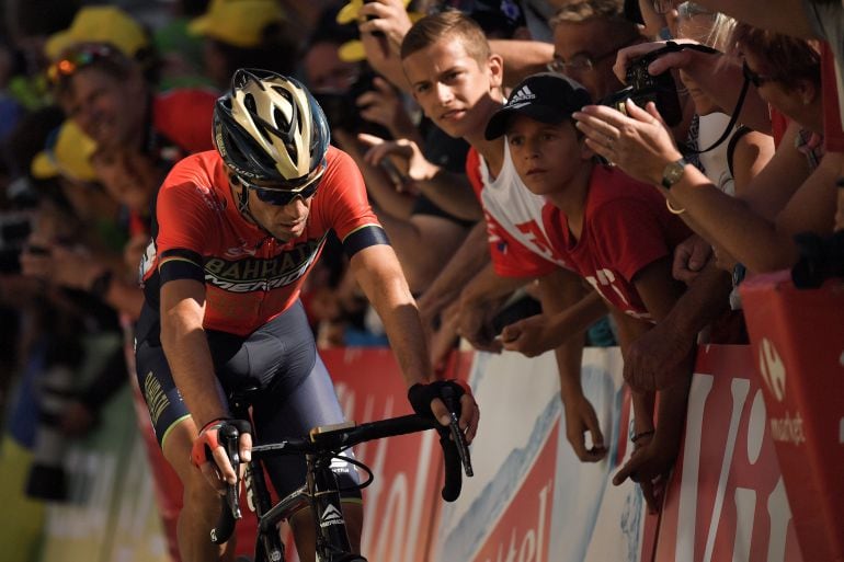 Nibali en la duodécima etapa del Tour