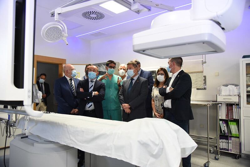 García-Page, en el Servicio de Radiografía