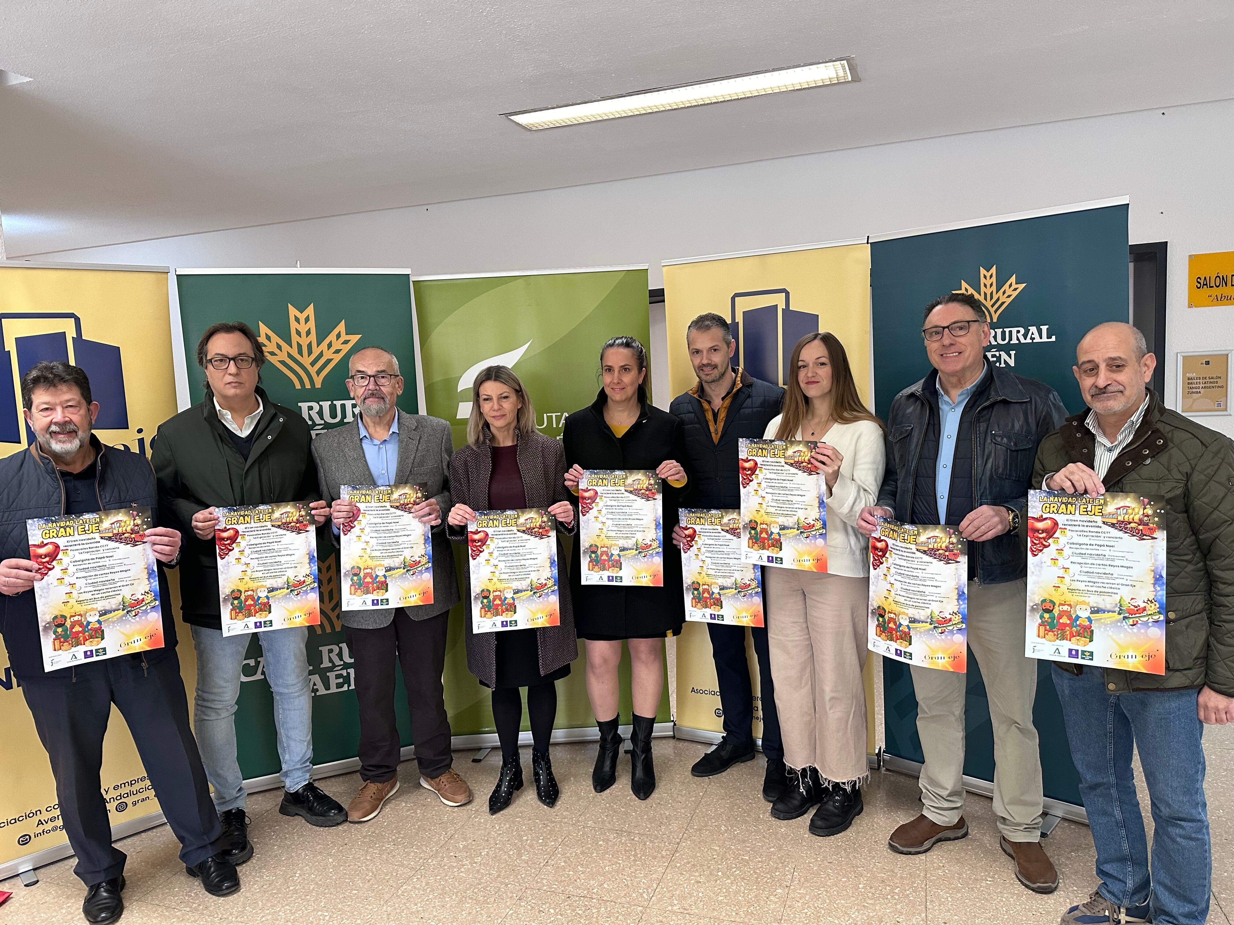 La asociación Gran Eje, Avenida Comercial, presenta sus actividades navideñas.