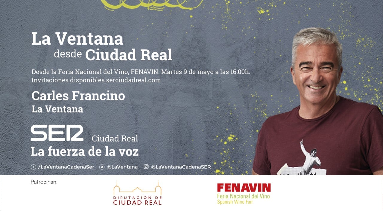 Carles Francino, emitirá en directo desde Fenavin el 9 de mayo