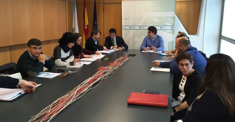 Reunión de la Xunta sobre Novo Mesoiro