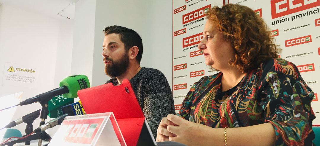 Francisco Cantero y Maria del Mar Torres, durante la rueda de prensa